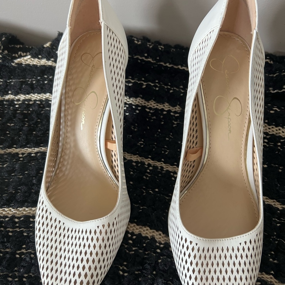 Beautiful stylish shoes, wore two times, very comfortable with soft leather.
